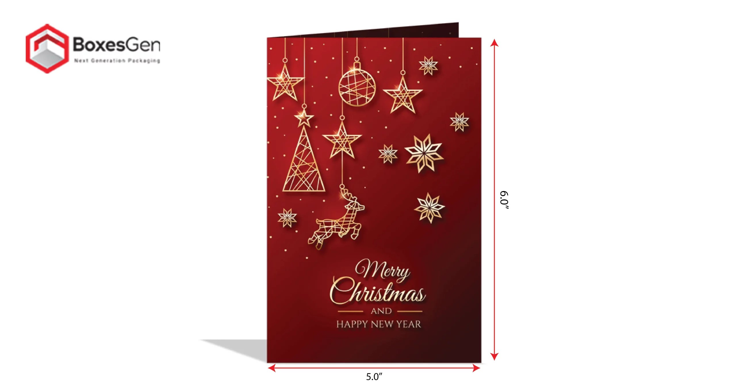 Greeting card dimensions