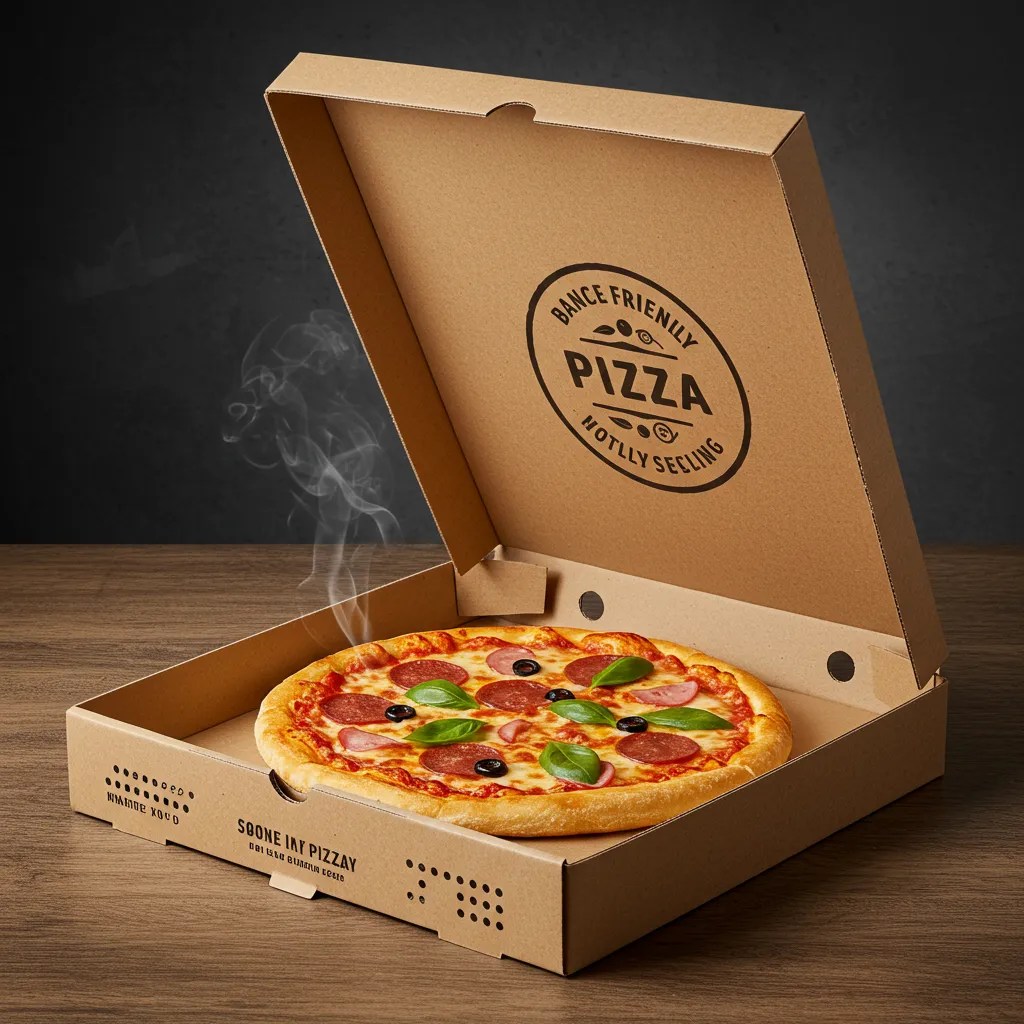 Custom Brown Pizza Boxes