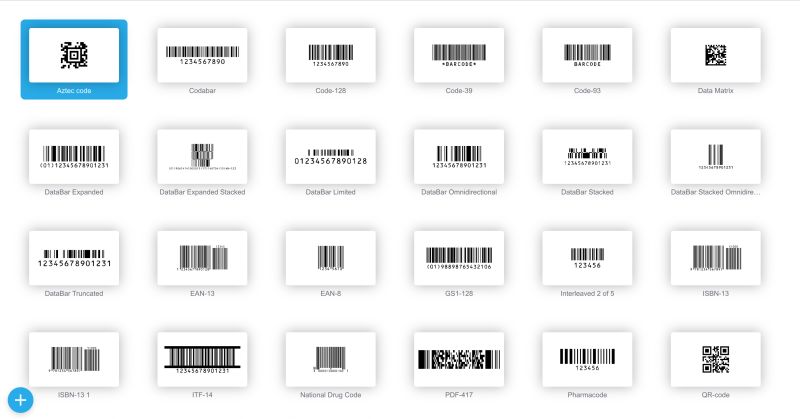 Barcode Generator User Interface - Mobile Geometric Designs for Desktop
