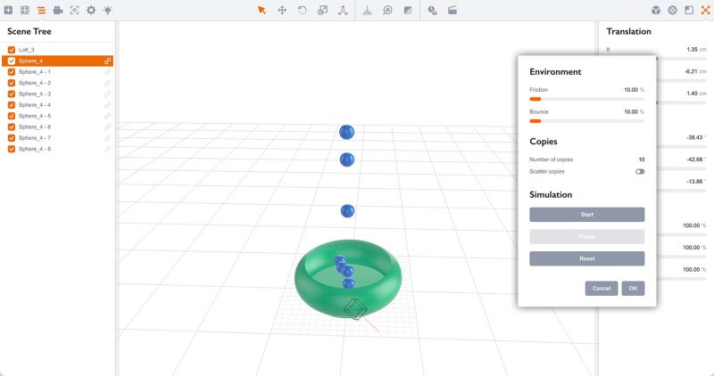 Physics Simulation In Boxshot - Ultra HD Gradient Pattern - Full HD
