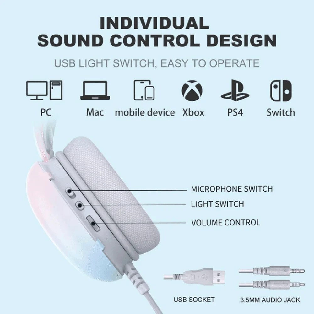 diadema-gamer-onikuma-x25 BLANCO