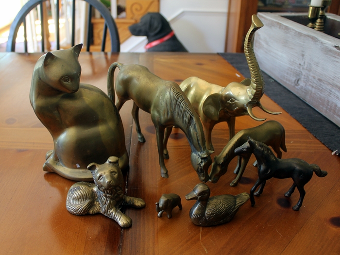 Brass Animal Extravaganza Dwell with Dignity Thrifting Tour