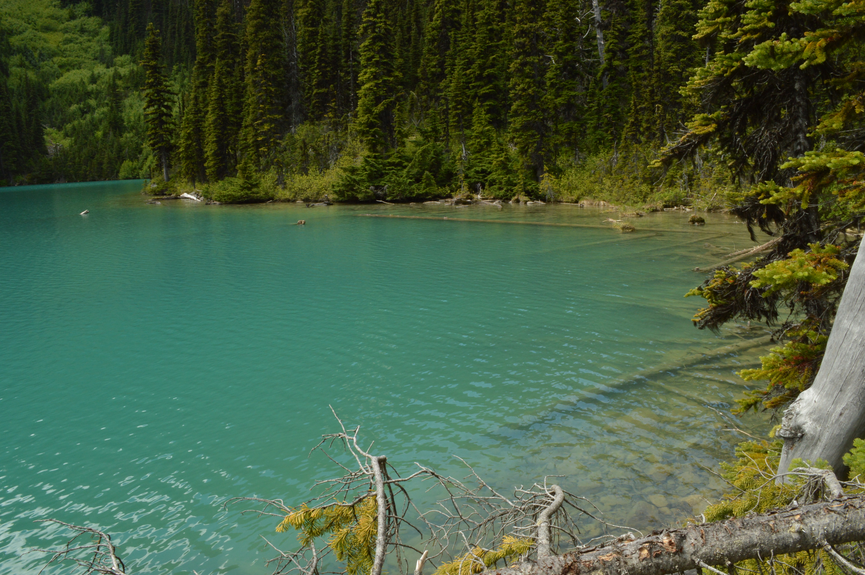 The Middle Lake at Joffre Lakes Provincial Park in British Columbia, Canada