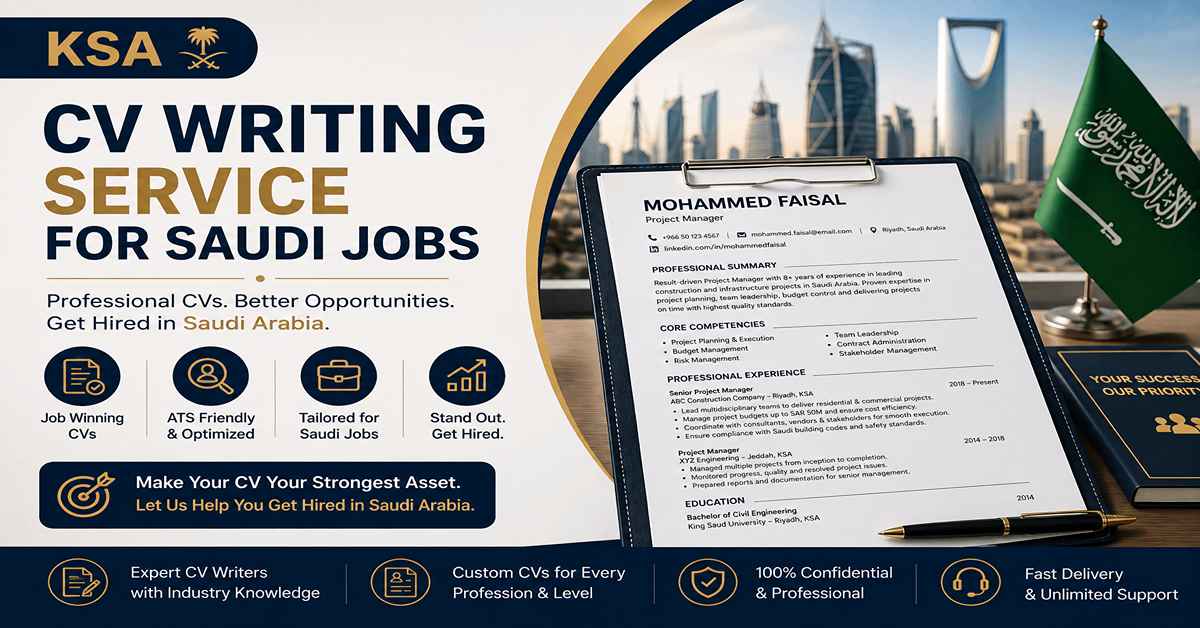 CV Writing Service for Saudi Jobs