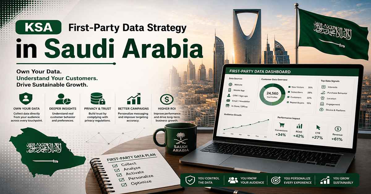 استراتيجية بيانات الأطراف الأولى في المملكة العربية السعودية