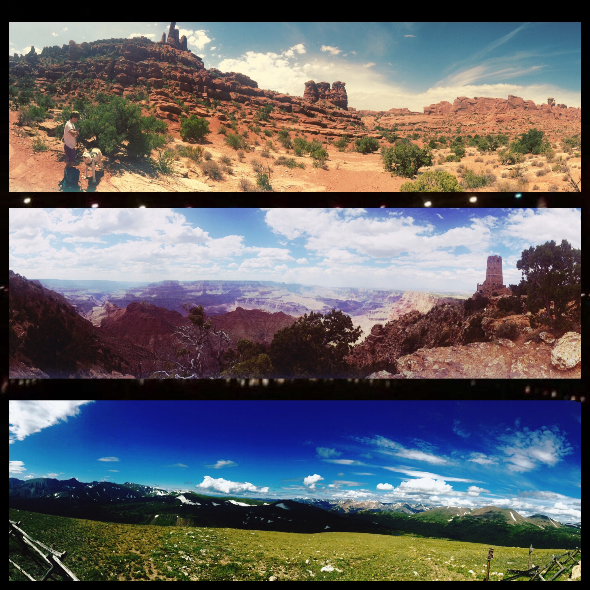 Change, desert to mtns