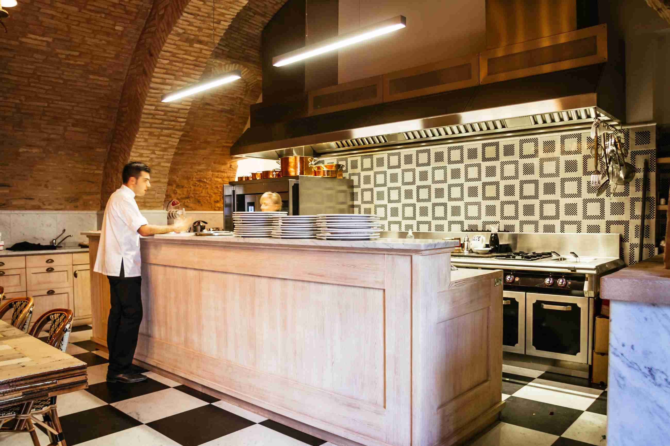 The Kitchen at Palazzo Margherita (Photo by Brad A. Johnson)