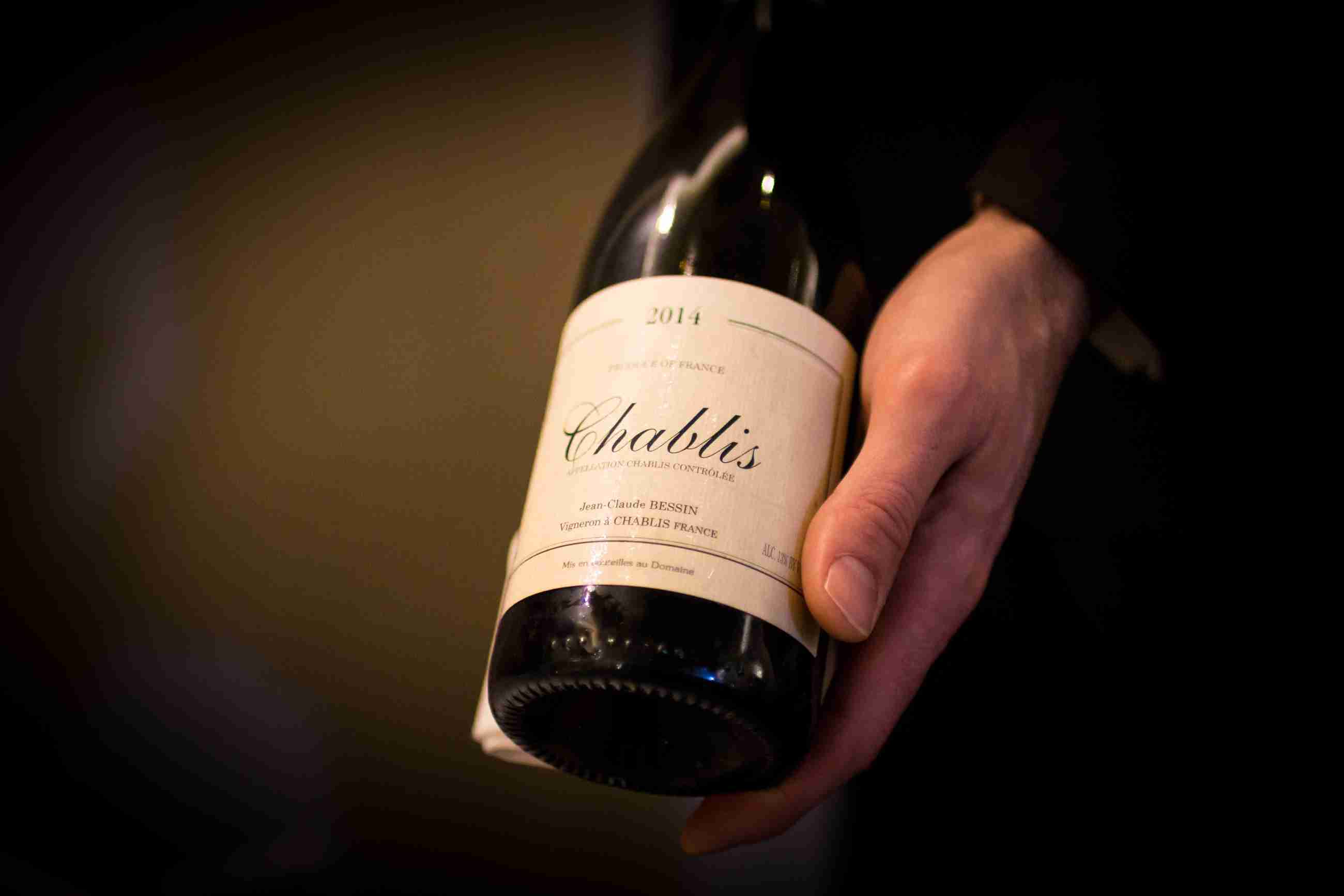 Jean-Claude Bessin Chablis at Alinea, Chicago (Photo by Brad A. Johnson)