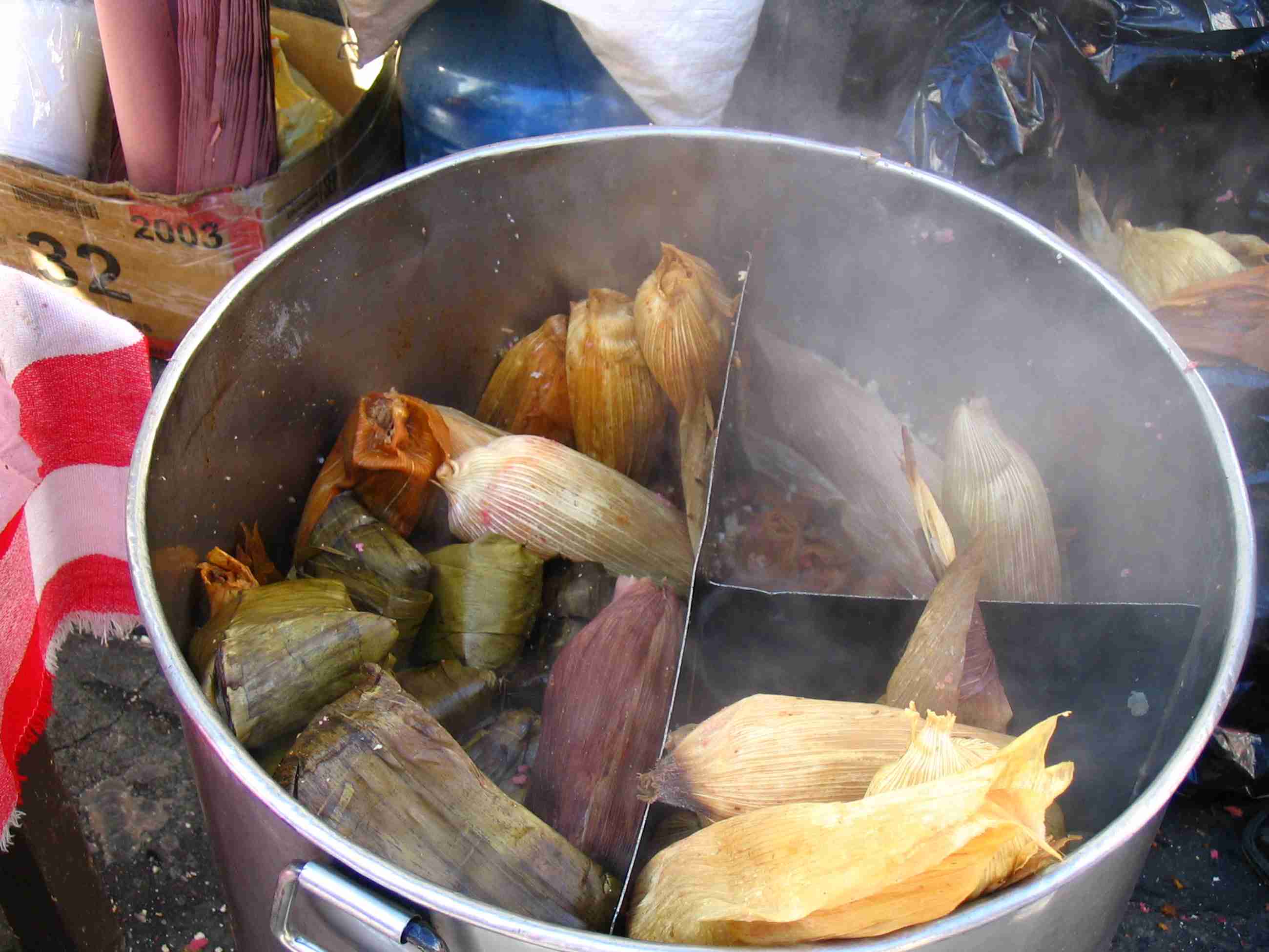 Tamales at Festival of the Virgin in Cholula, Mexico (Photo by Brad A. Johnson)