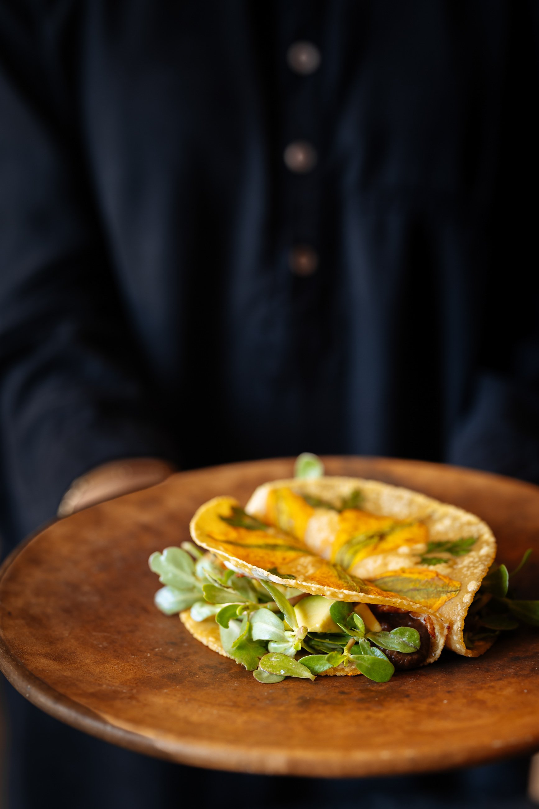 Mushroom tacos at Nacho taqueria at Four Seasons Tamarindo, Mexico (Photo by Brad A. Johnson)