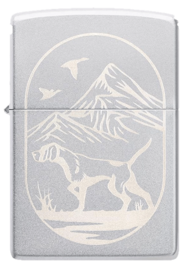 Zippo 205 Hunting Dog Design