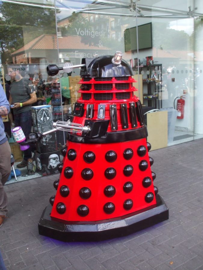 A Dalek at the 'York Unleashed 2017', York Racecourse, York, August 2017