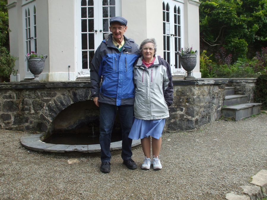 Dad and Mum at Colby Woodland Garden – Amroth, September 2017