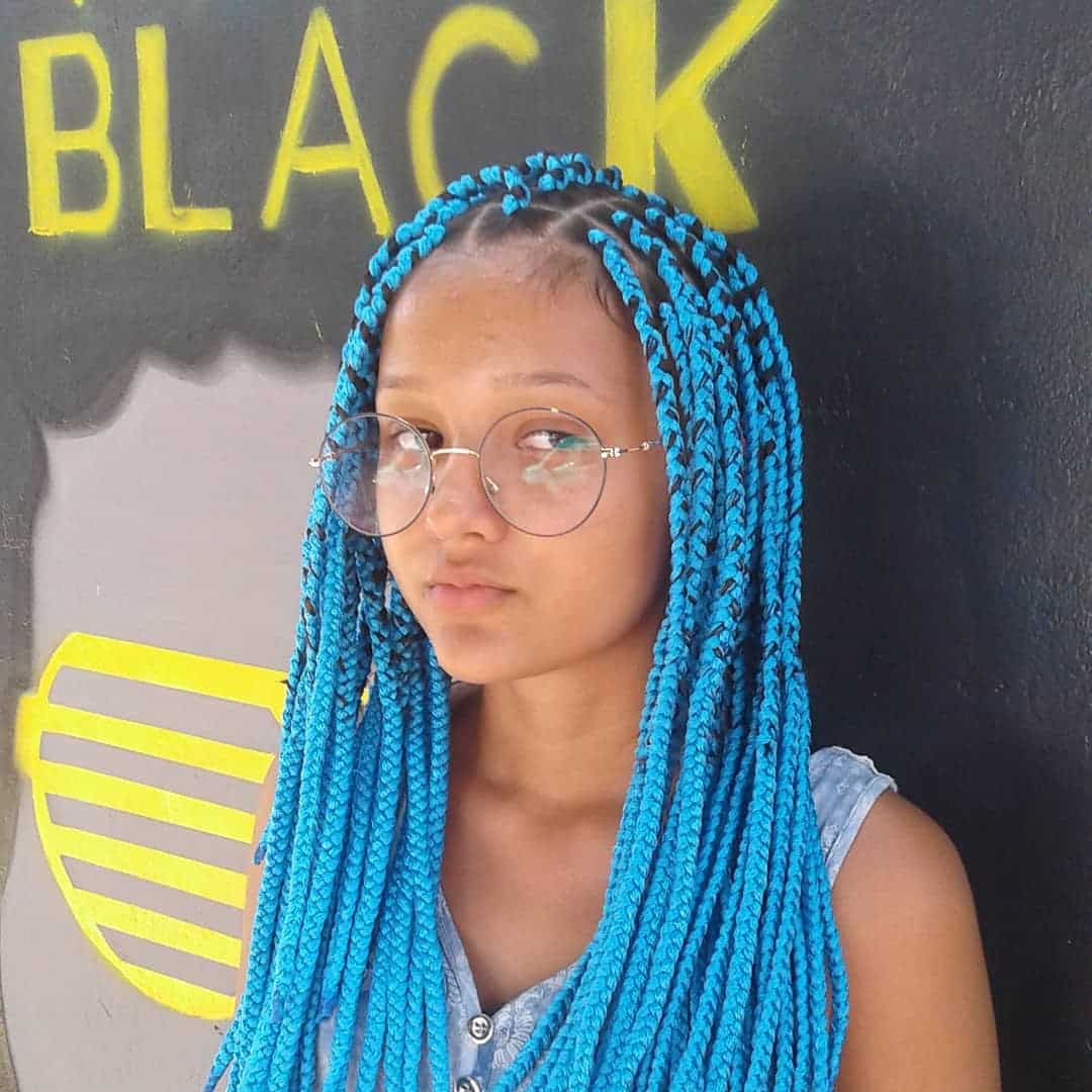 19 blue braids hairstyles