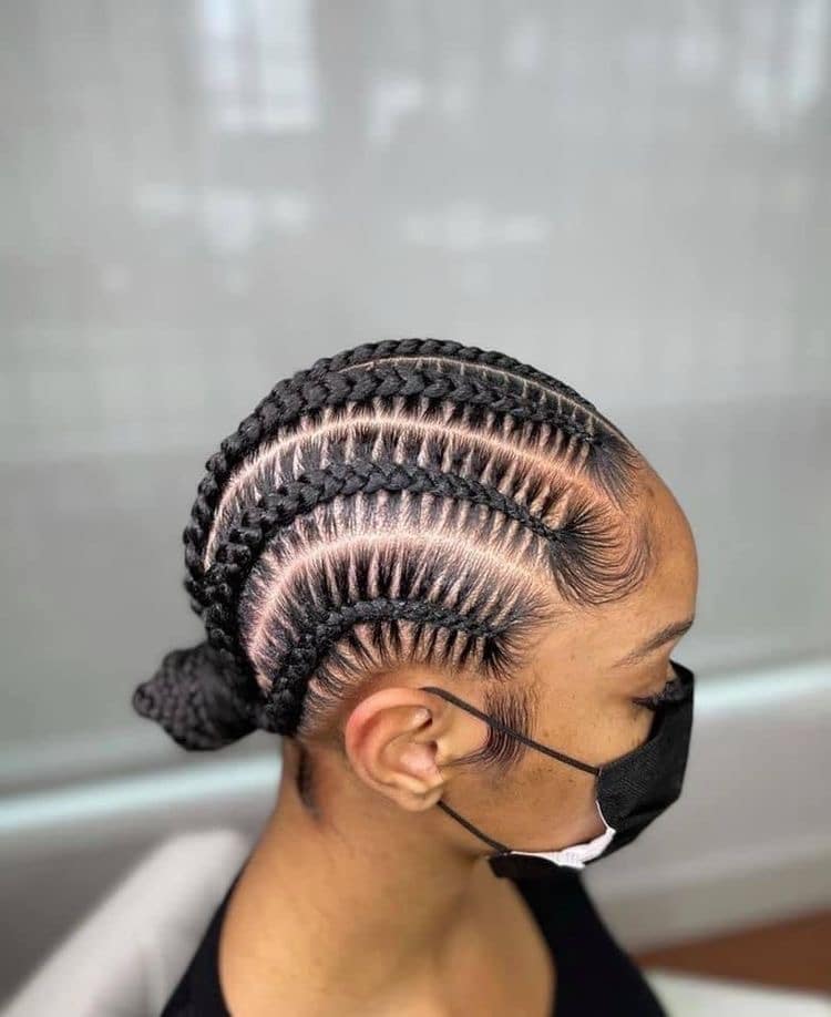 25 trending straight back braids for 2024: simple styles with pictures