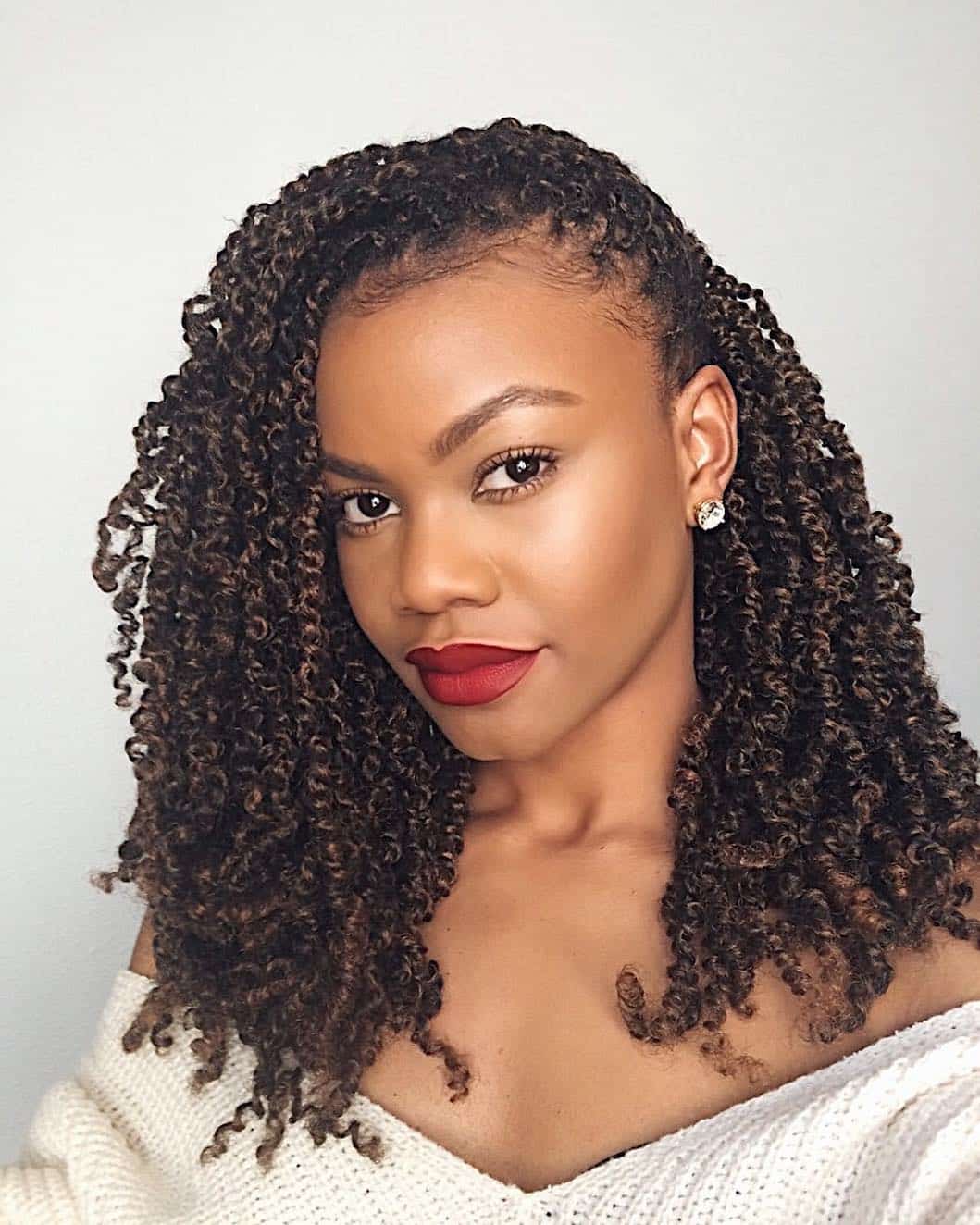 20 kinky twists braided hairstyles