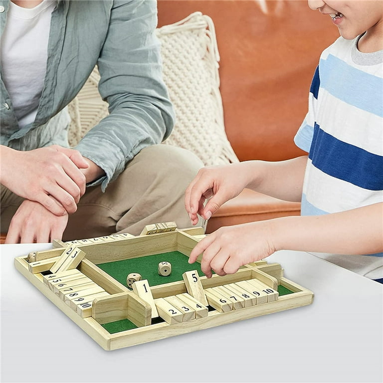 Shut the Box Dice Game Wooden