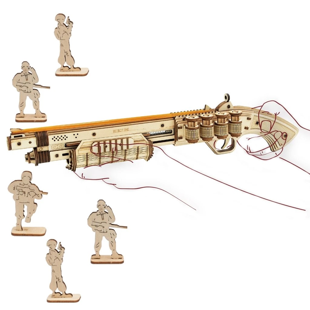 Terminator M870 Wild West rubber band shotgun » Brain Hobbies