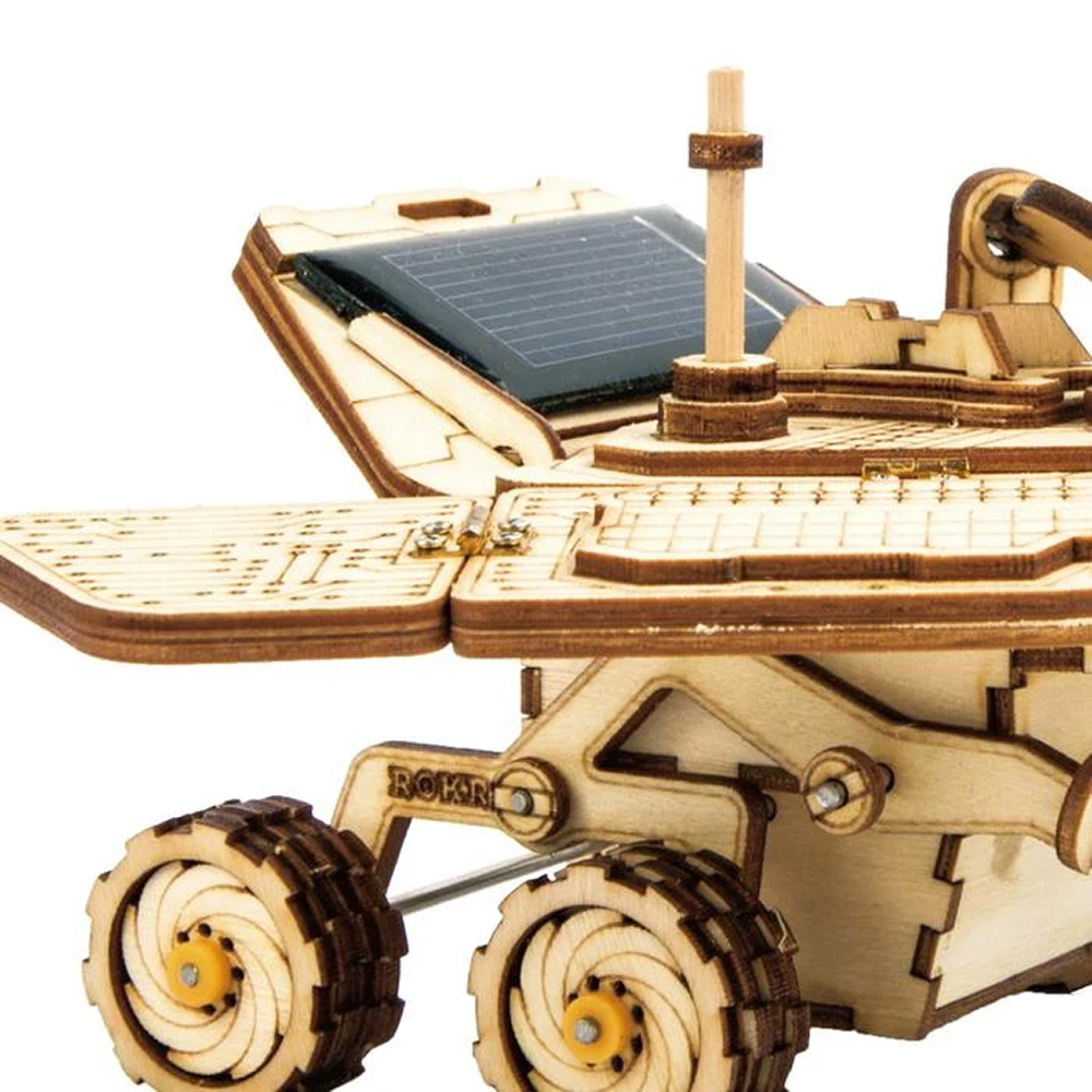 Vagabond Rover – solar energy powered wooden model – Brain Hobbies