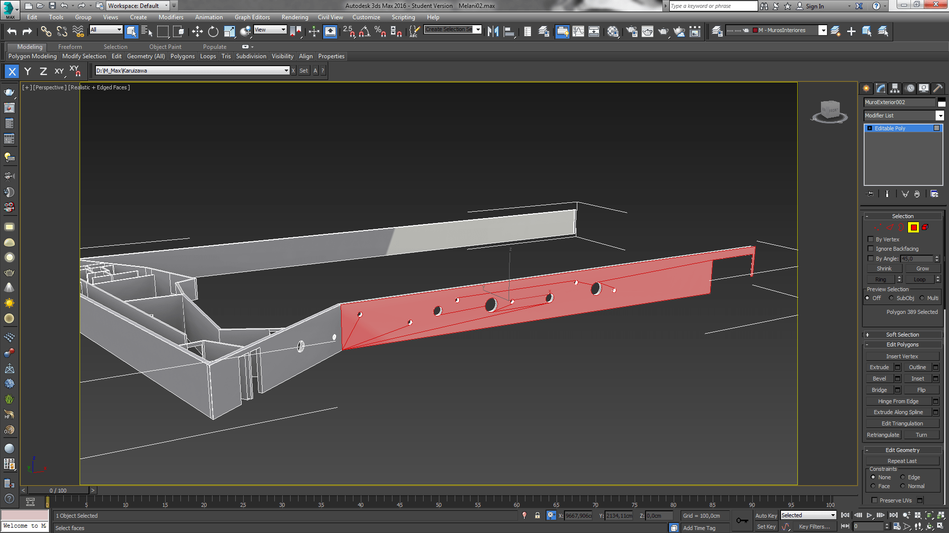 a single face, with multiple sides