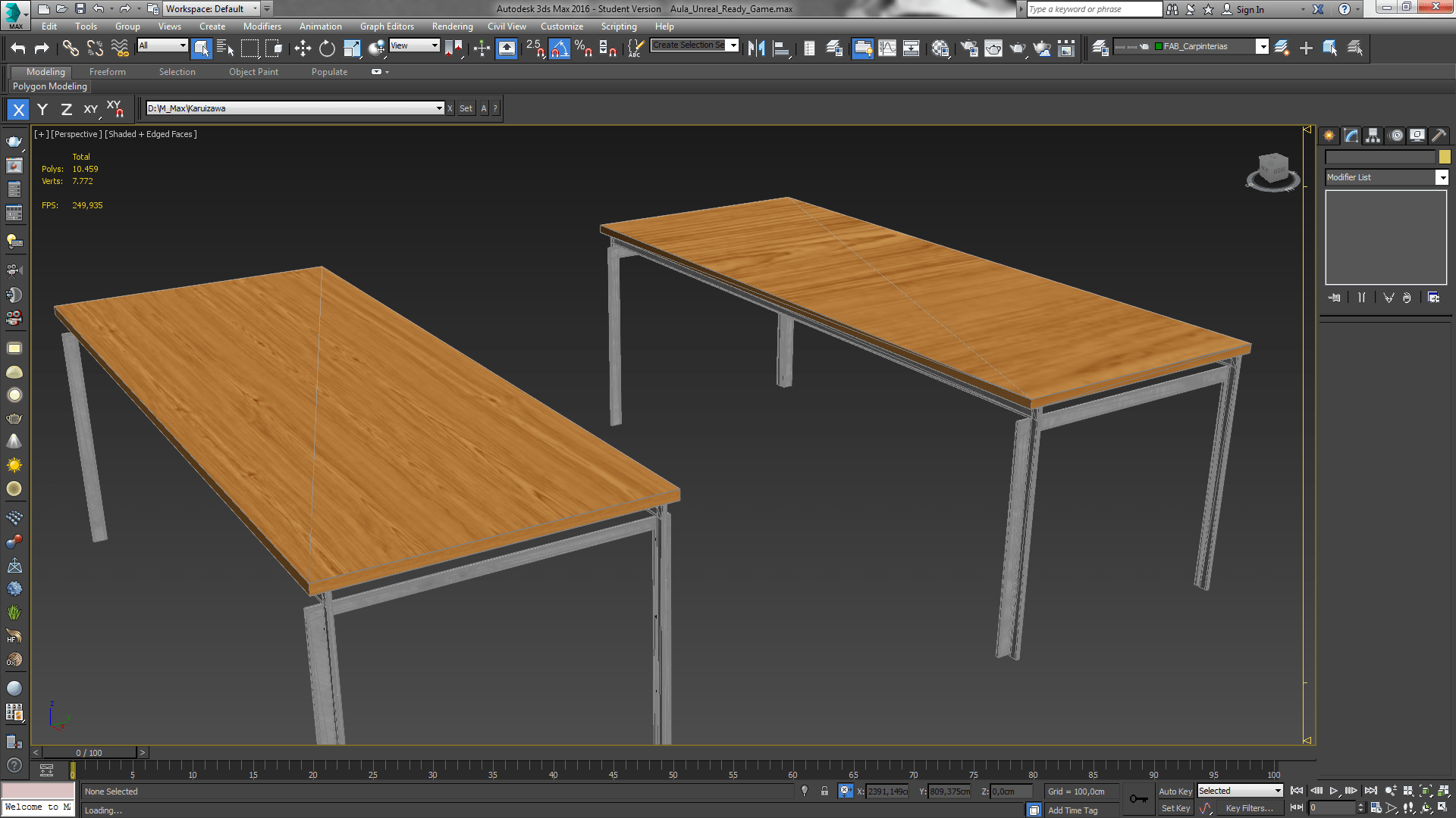 two tables, with unwrapped and not unwrapped