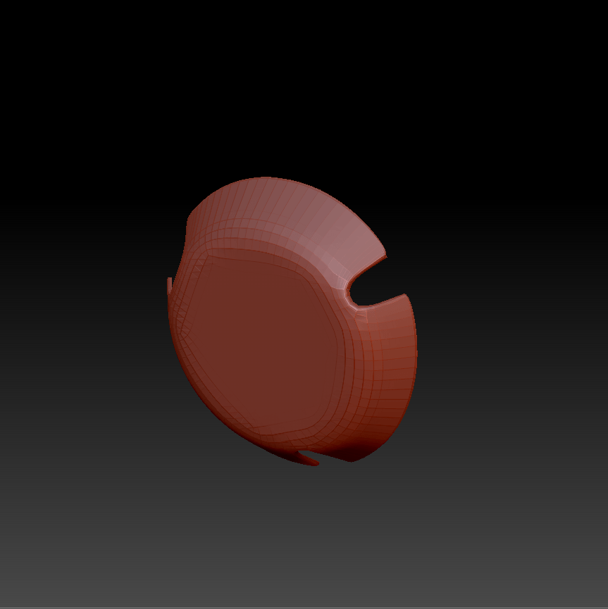 an object about to be automatically unwrapped in zBrush