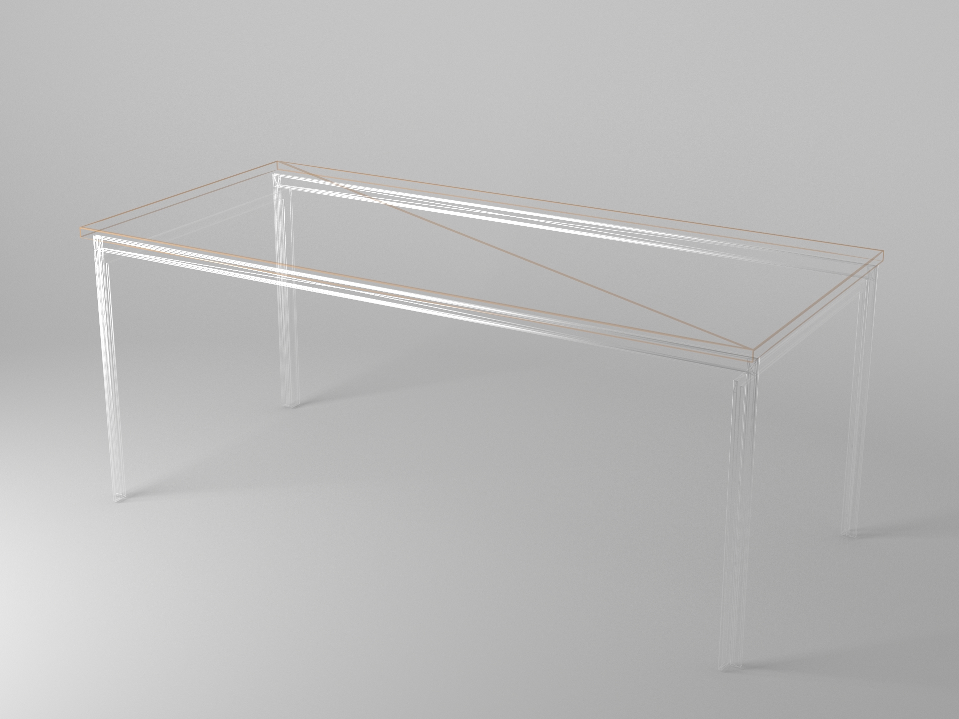 Desk wireframe