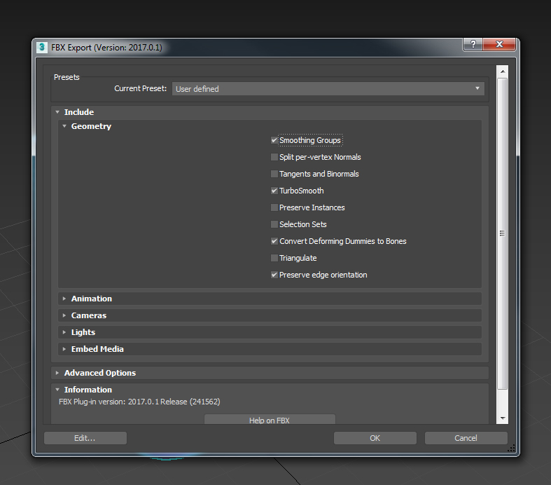 Remember to tick the "Smoothing Groups" option.