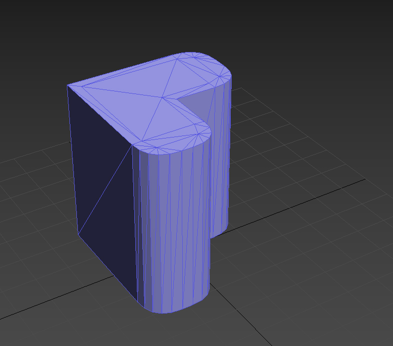 The triangulated mesh