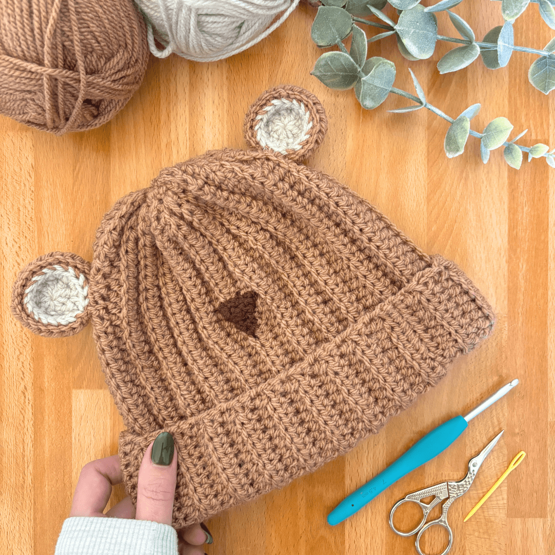 Bear Ear Beanie Add-ons – Free Pattern