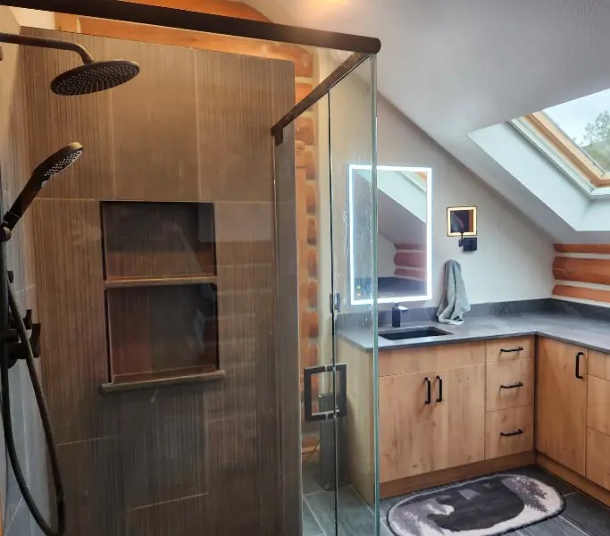 custom bath remodeler based in Denver crafts a total bathroom remodel in Lyons, CO