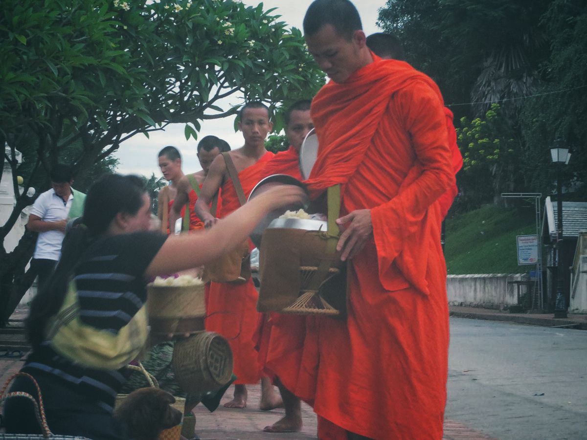 Luang Prabang's morning alms