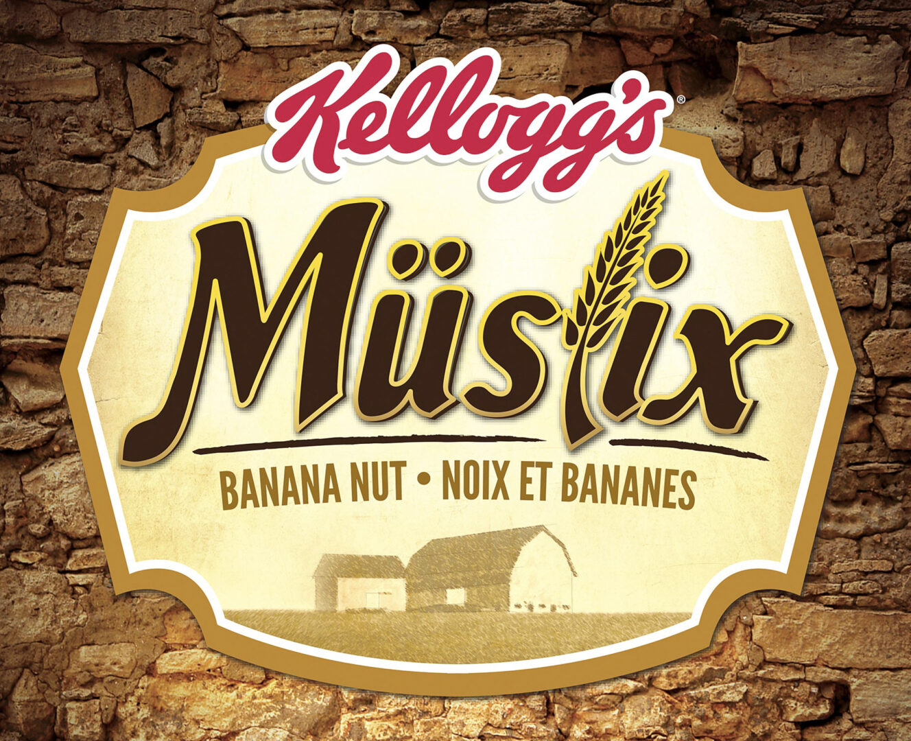 rustic logo design for cereal