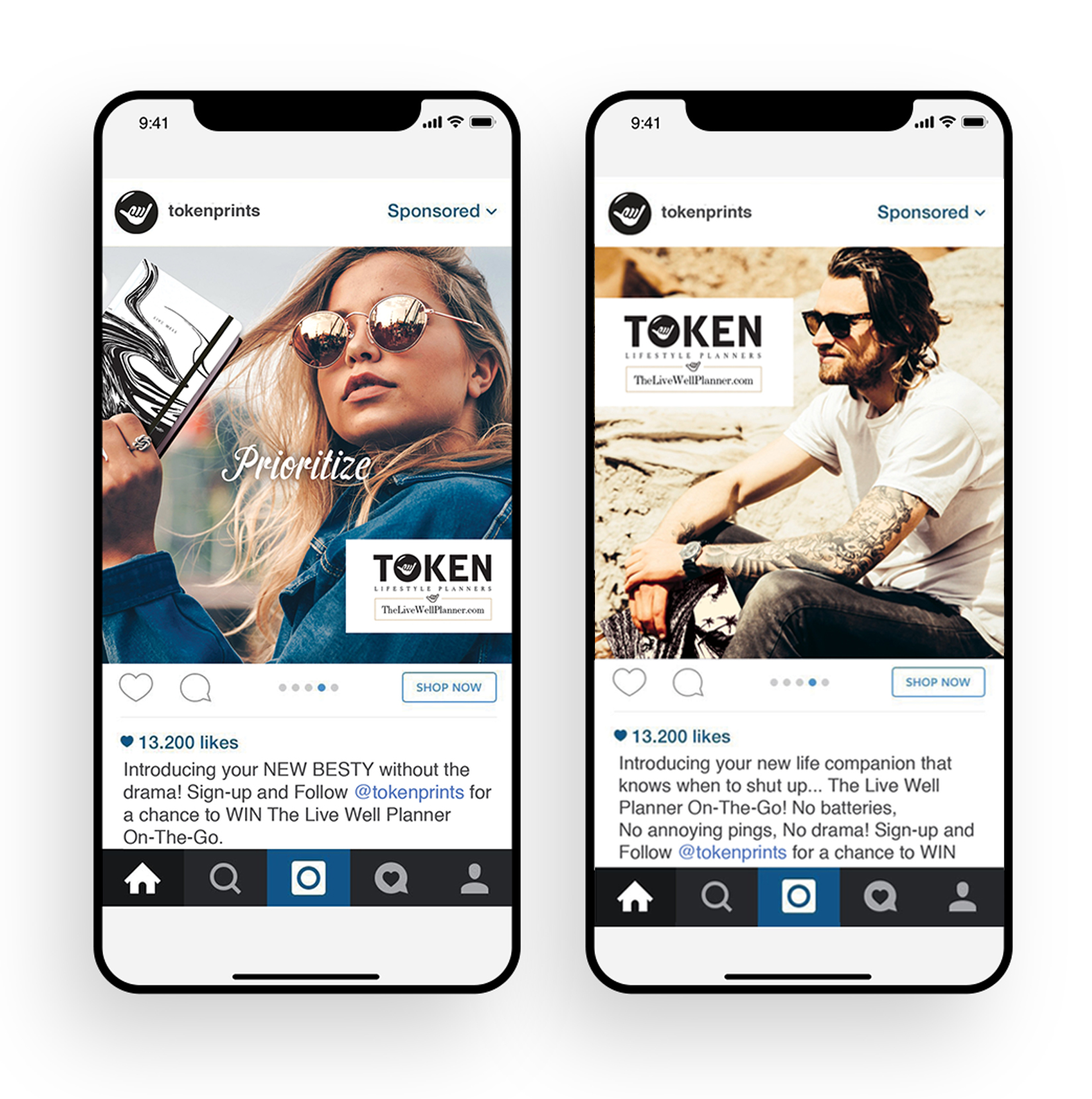 instagram ads on smartphone