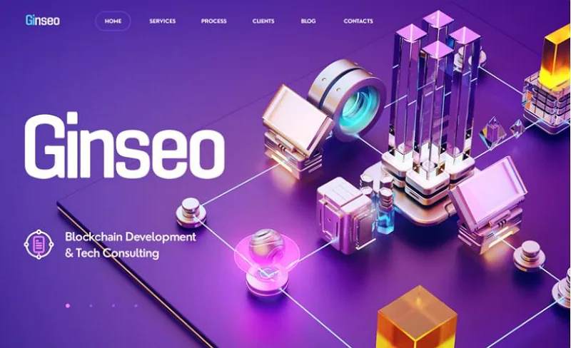 Website 3d graphic design example