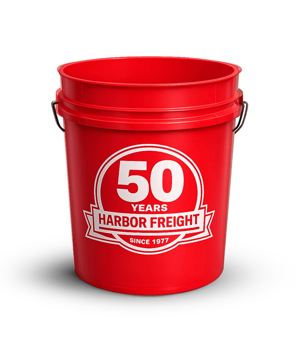 Bucket Featuring 50th Anniversary Logo in White