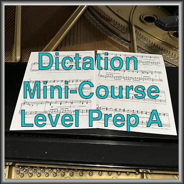 Dictation Mini Course -Level Prep A Melodic/Rhythmic Dictation -Single Use License