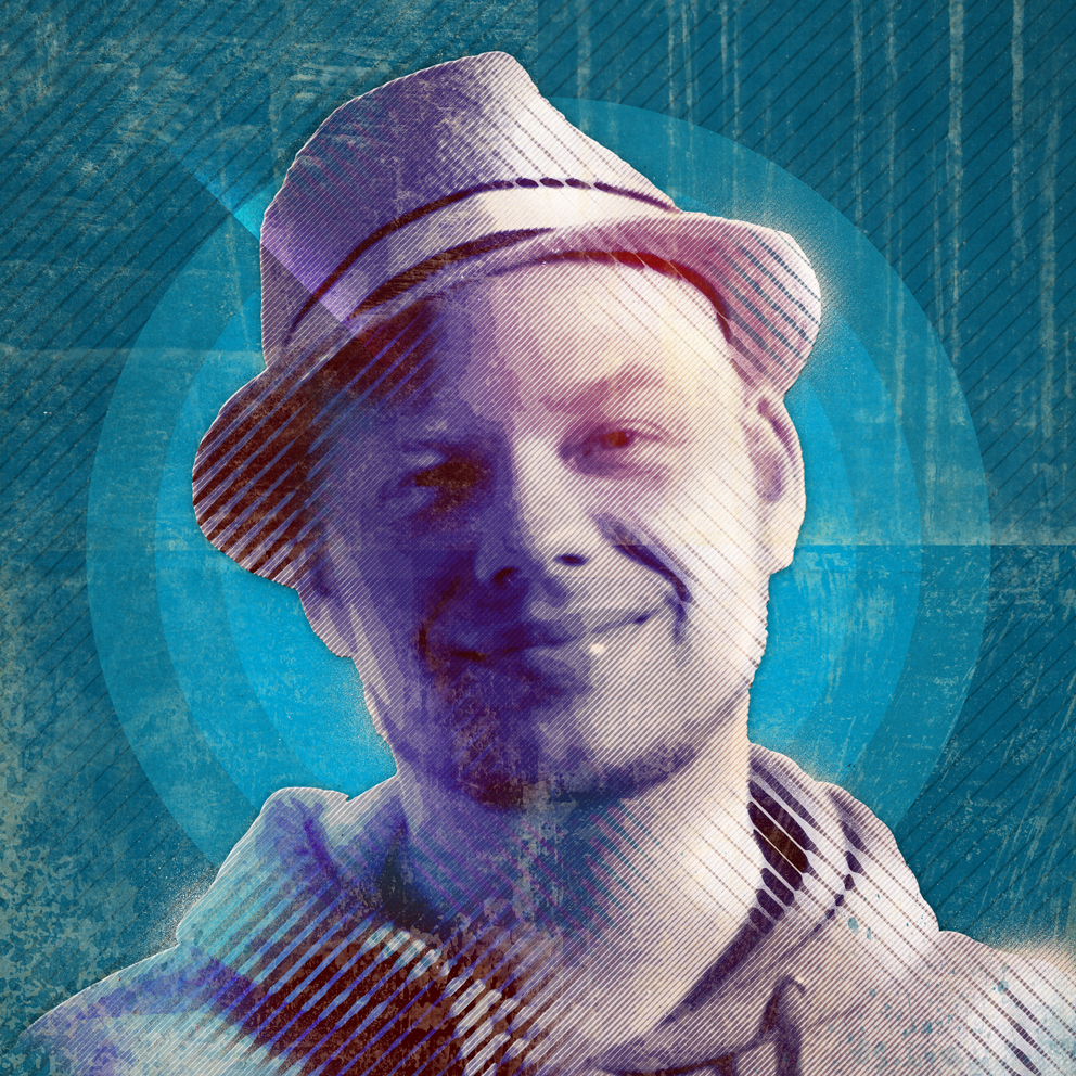 Digital portrait based on my own original photo of Per Vers.