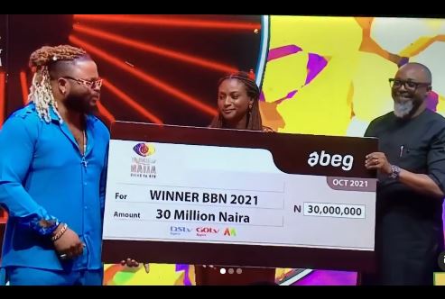 BBNaija’s Whitemoney Receives ₦30m Cash Prize, Others