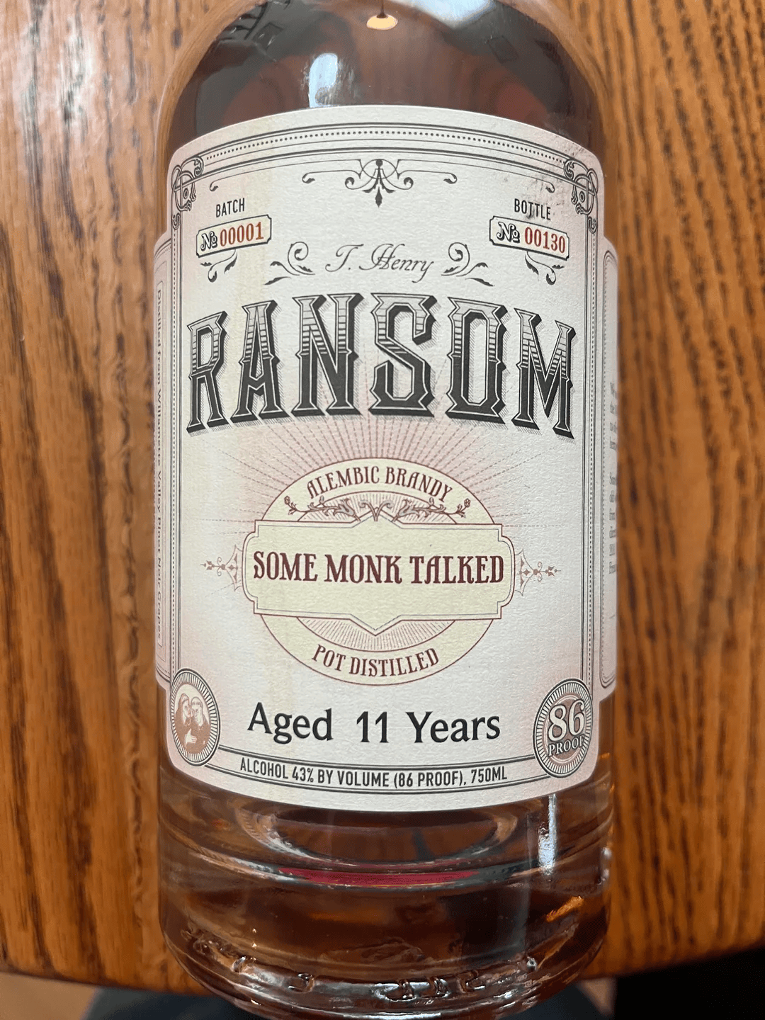 Ransom Some Monk Talked 11y Brandy Review