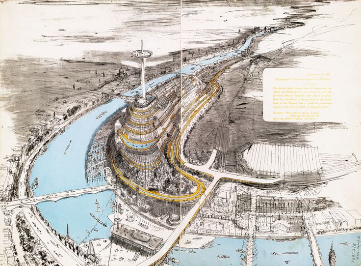 Edificio a spirale a South Bank, di Joseph Emberton