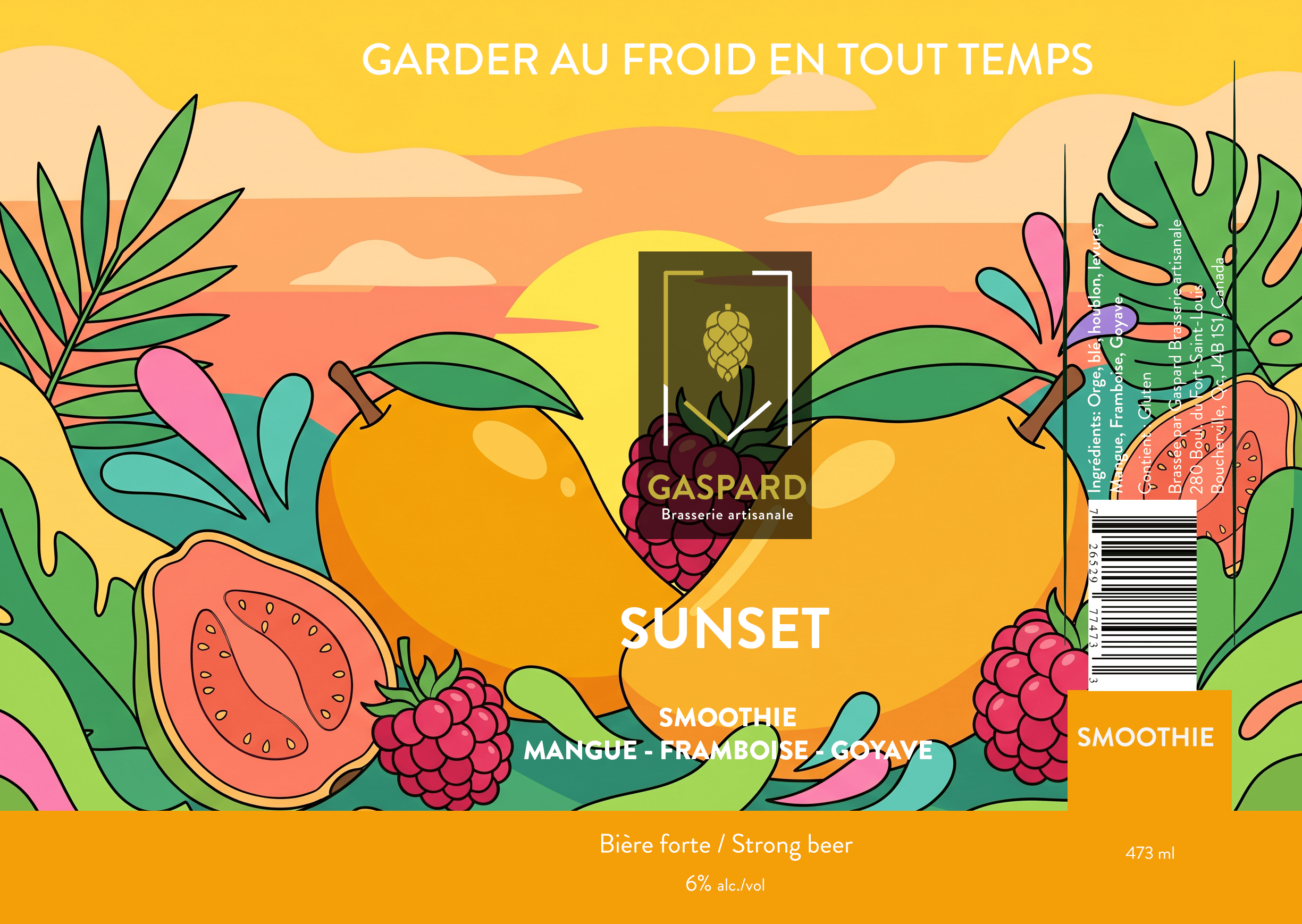Étiquette Sunset — Gaspard