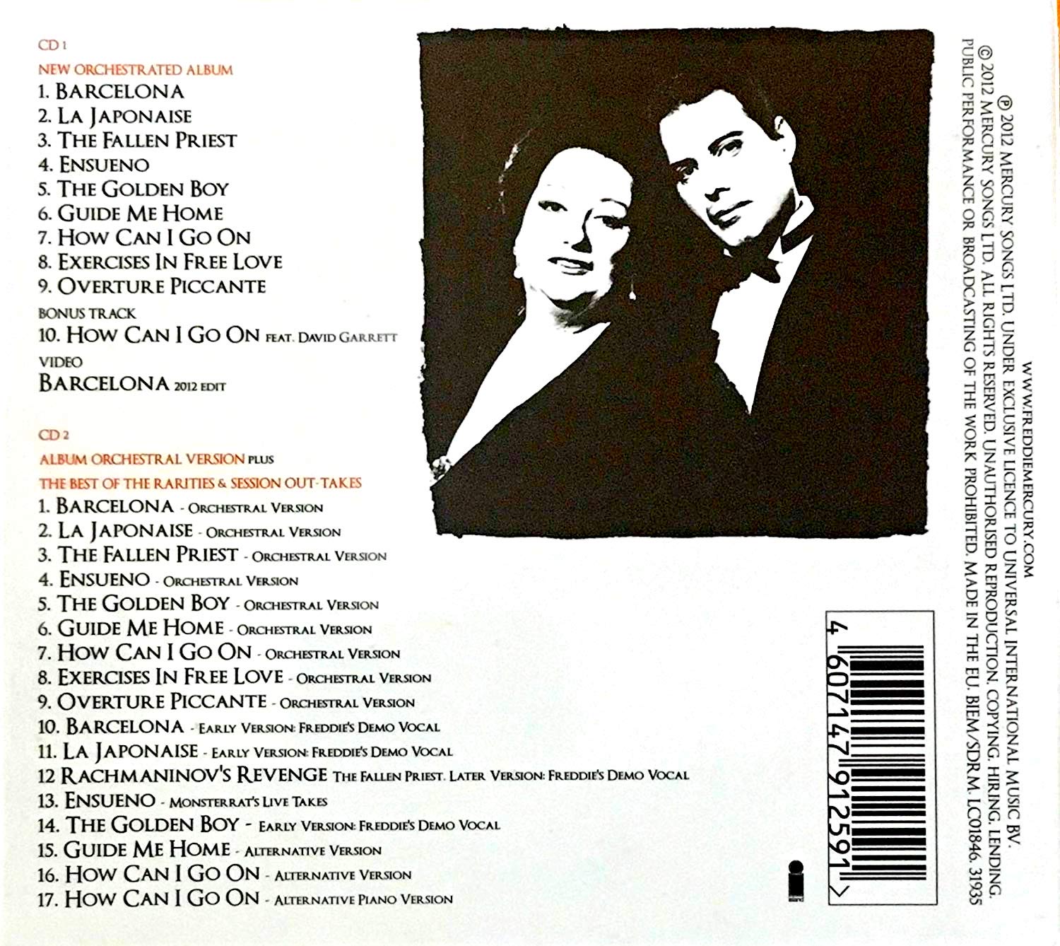 Freddie Mercury and Montserrat Caballé: Barcelona (Special
