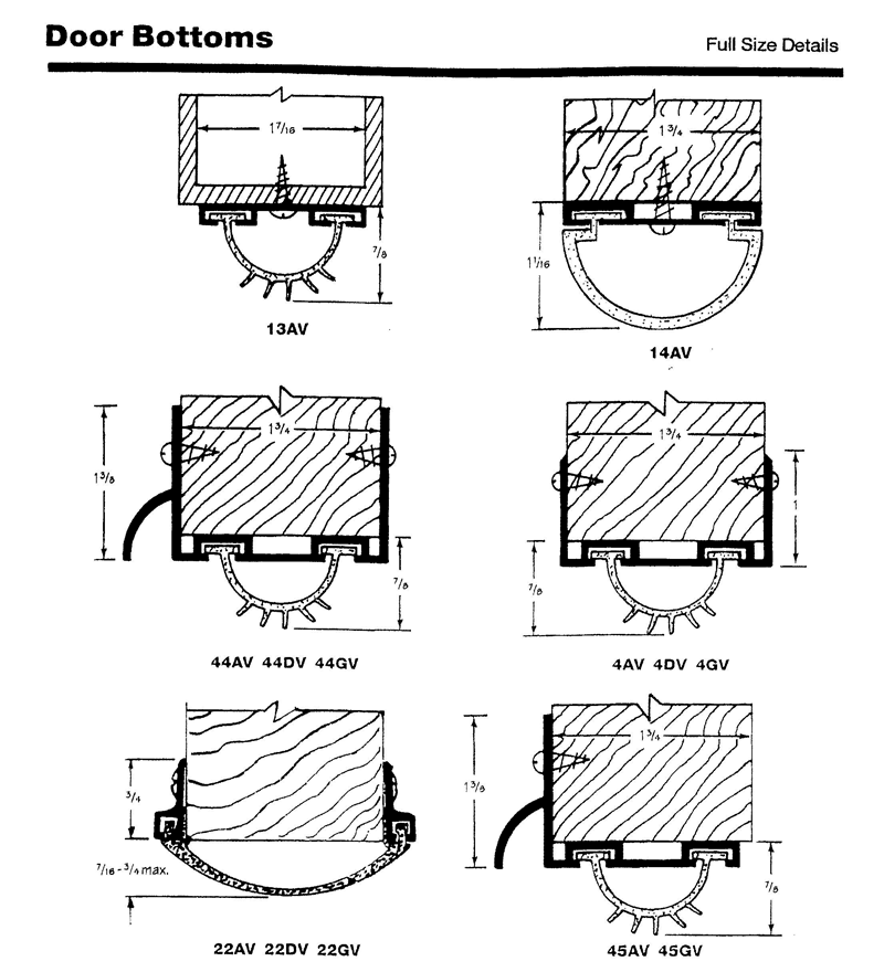 Door Thresholds / Bottoms