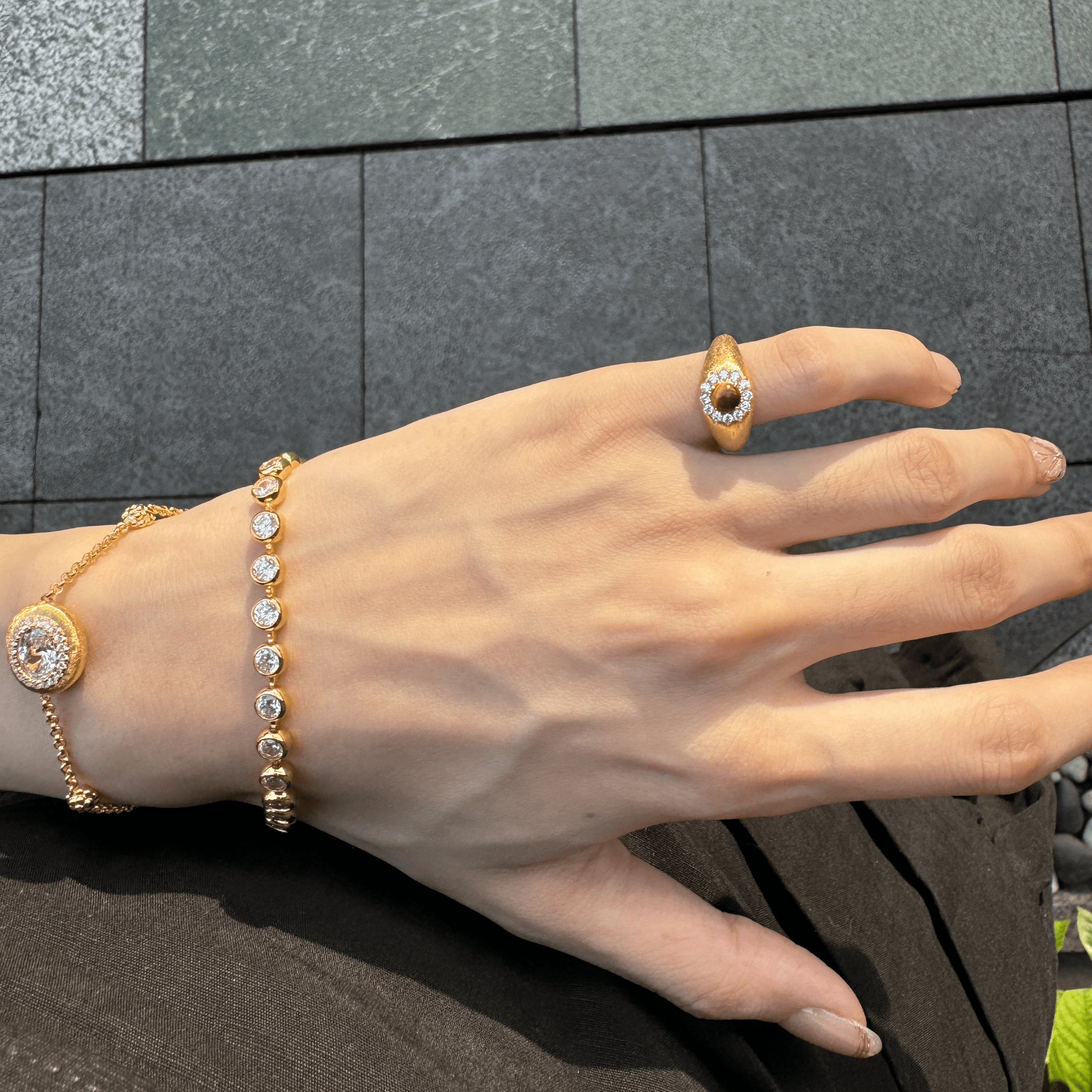 halo tiger eye ring 13号 Tiger's Eye Halo Ring - BP.Studio
