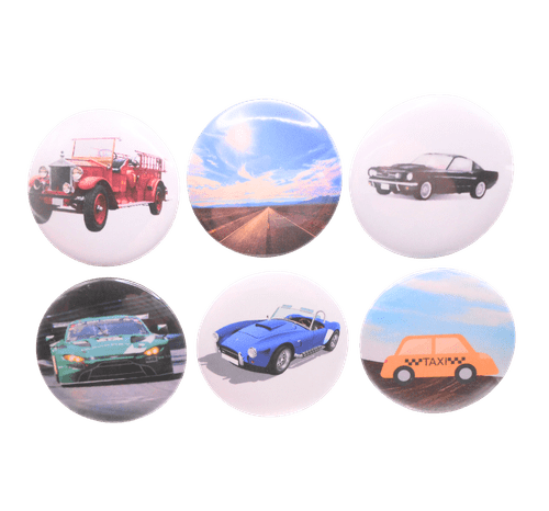 6 Count Button Set: 803-Autos