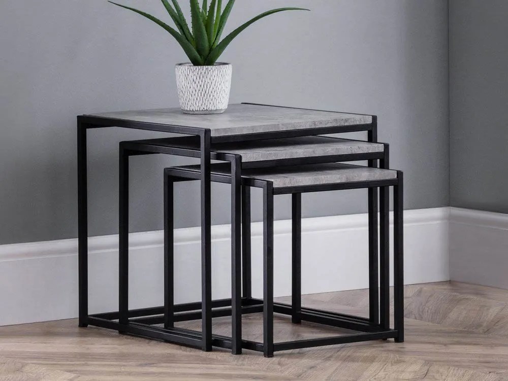 Julian Bowen Staten Concrete Effect Nest of Tables