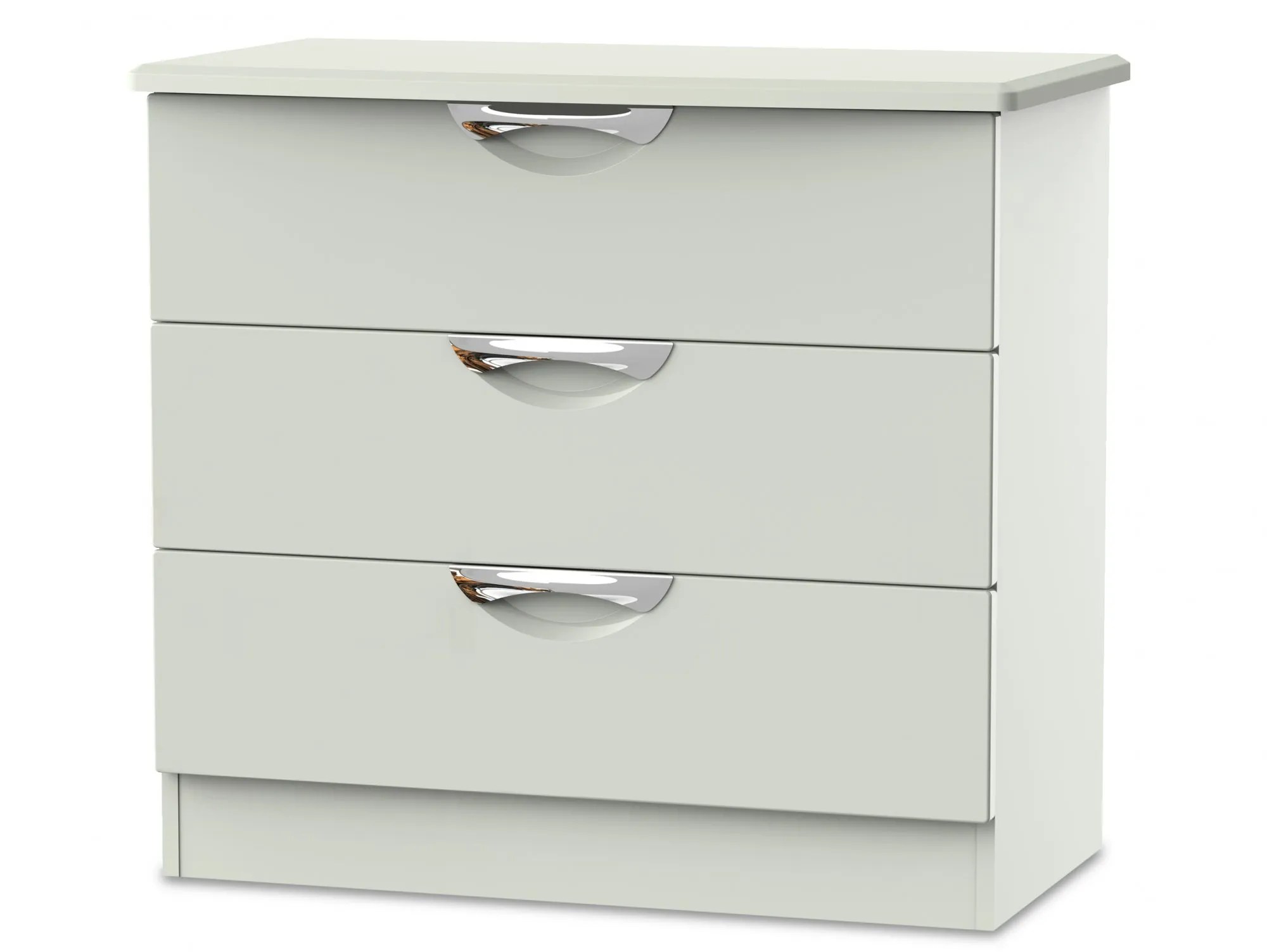 ASC Corsica 3 Drawer Low Chest of Drawers (Assembled)