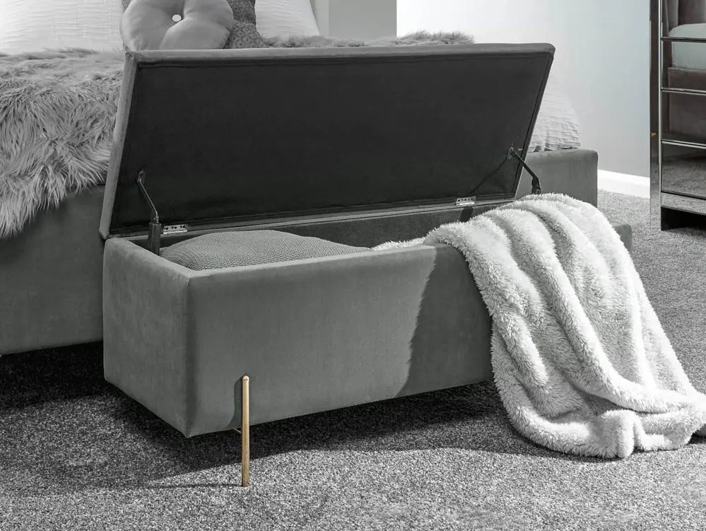 GFW Mystica Grey Ottoman Storage Bench