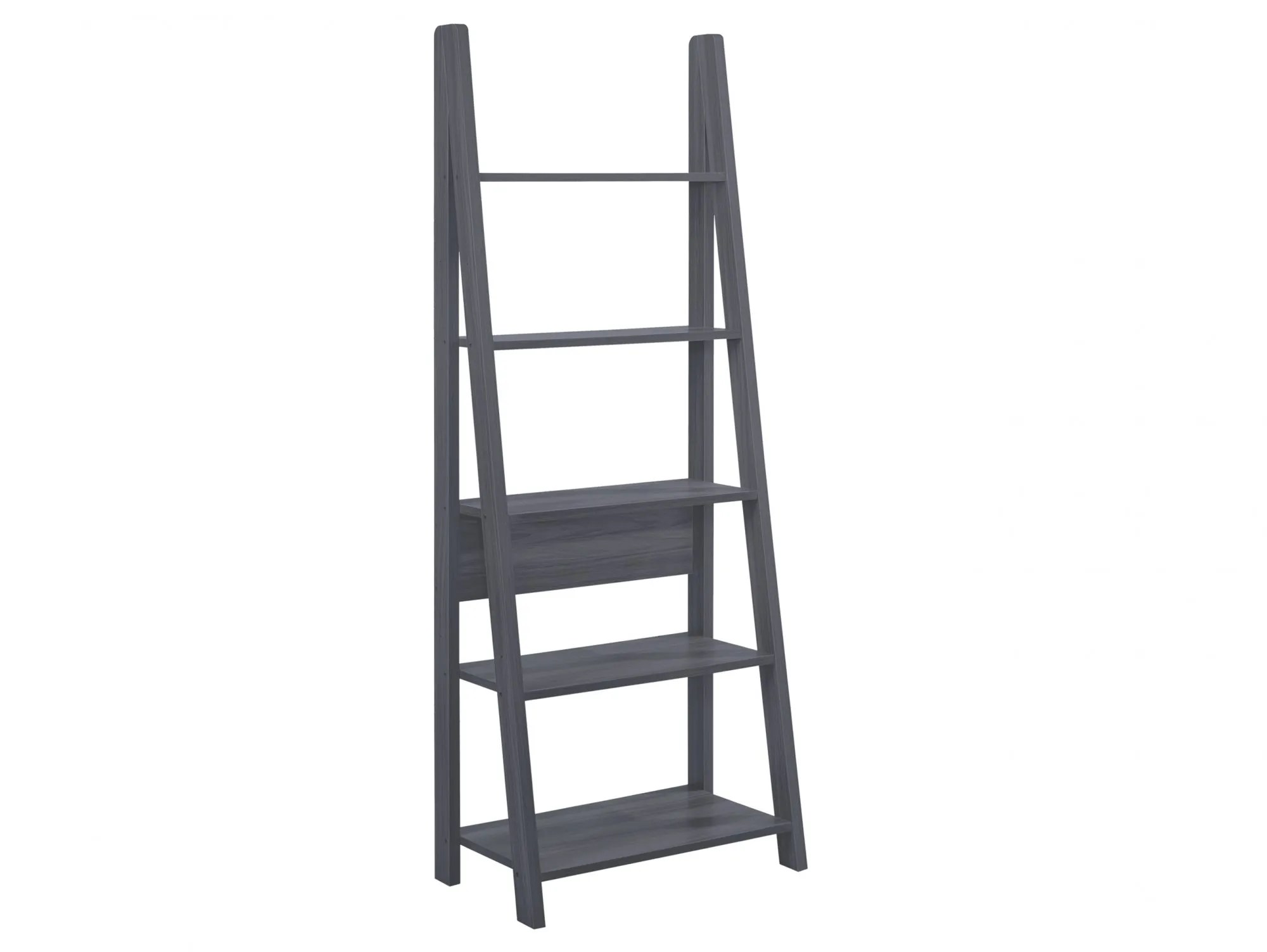 LPD Tiva Black 5 Tier Ladder Bookcase